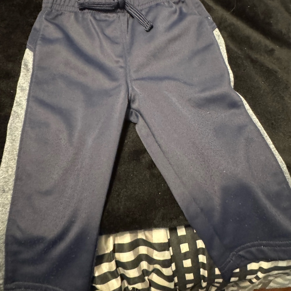 Navy and Gray Kids 12m Comfy Jogger Pants. Must have. Never worn. - Picture 2 of 7